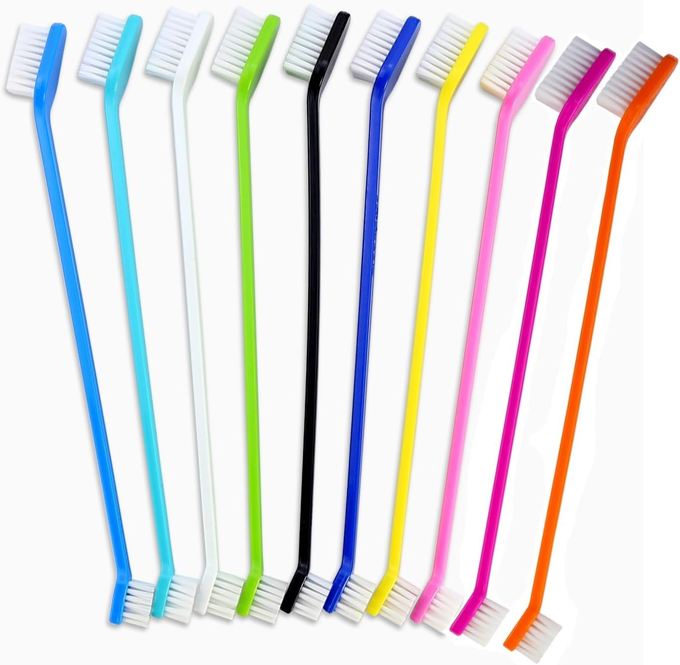 Paifeancodill Dog Toothbrush, Cat Toothbrush, 12 Pcs Double Headed Pet Toothbrush, Double Headed Soft Bristle Pet Toothbrush, Dog Tooth Brushes, Pet Oral Cleaning Tool for Dogs Cat Puppy Most Pets