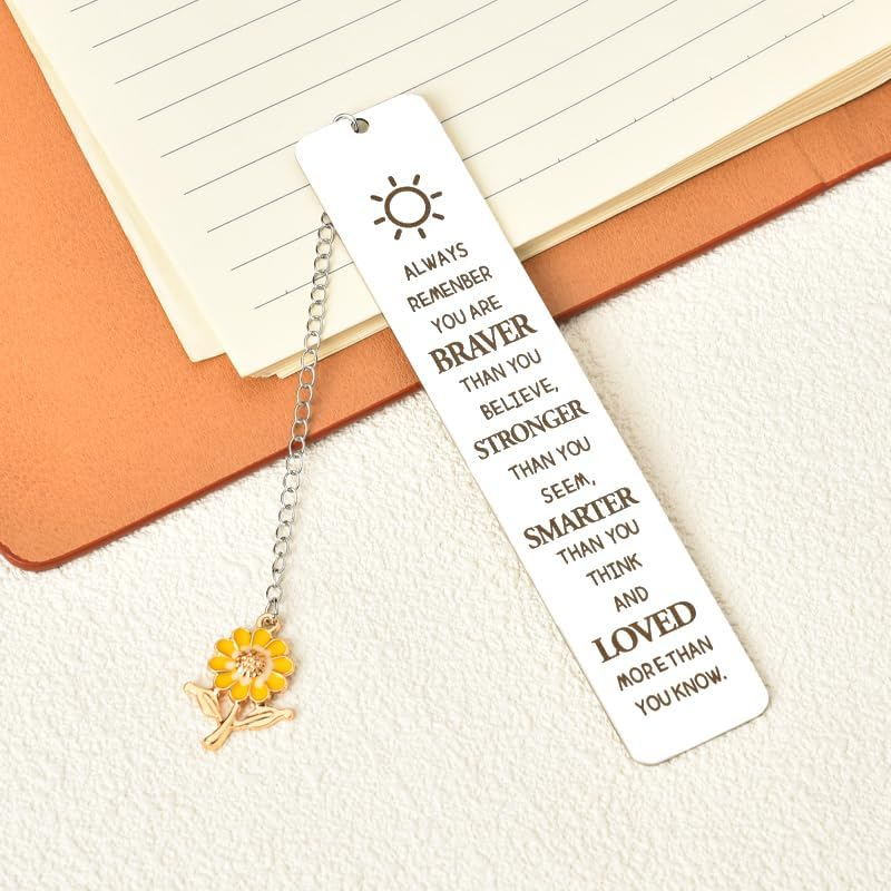 Motivational Gifts Bookmark for Women Girls Inspirational Gifts for Daughter Son Students Encouragement Gifts for Women Bookmark for Book Lovers Readers Birthday Christmas Gifts for Kids Best Friend image number 2