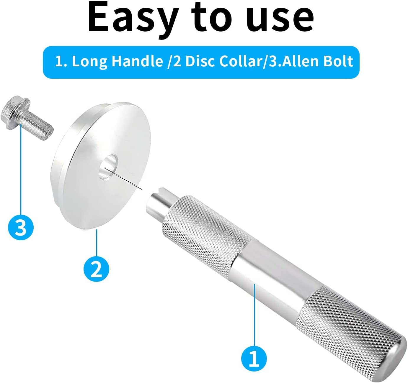 10Pcs Bearing Race and Seal Bushing Driver Install Set Universal Aluminum Bush Drive Seal Kit, 1 Driver 9 Discs Collar Axle Housing with Red Carrying Case Fit for Most Automotive Wheel Bearings image number 3