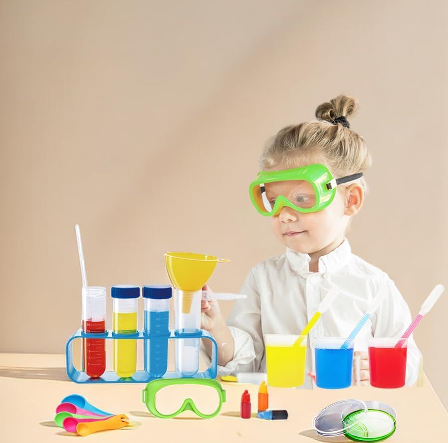 STEM Science Experiment Kit for Kids &ndash; 47-Piece Educational Chemistry Lab Set, Includes 30 Fun Experiments with Reagents & Safety Goggles, Ideal for Boys & Girls Ages 6+, Learn Science at Home image number 2