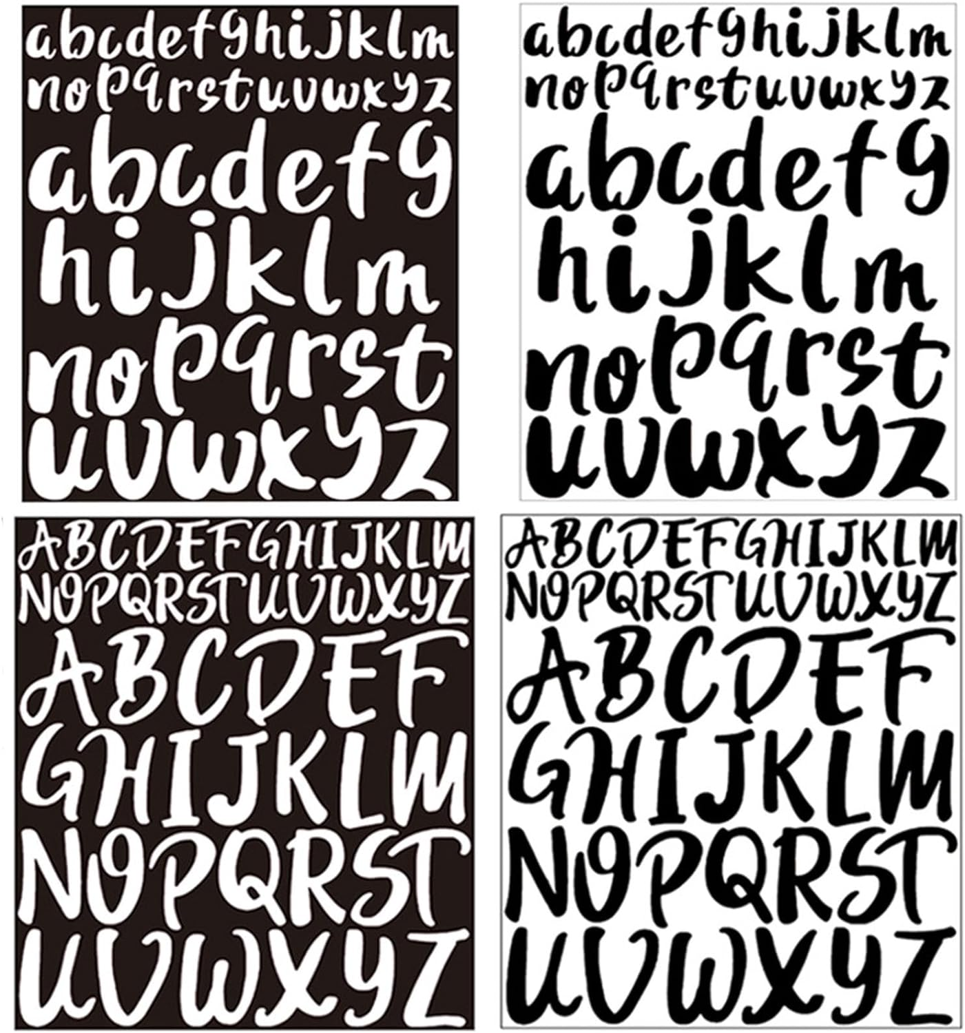 8 Sheets Vinyl Letters Stickers, 1 Inch 2 Inch Capital Alphabet Stickers Self Adhesive Letters Sticks for DIY Crafts Making，Decals for Signs Poster Mailbox Windows Car image number 4
