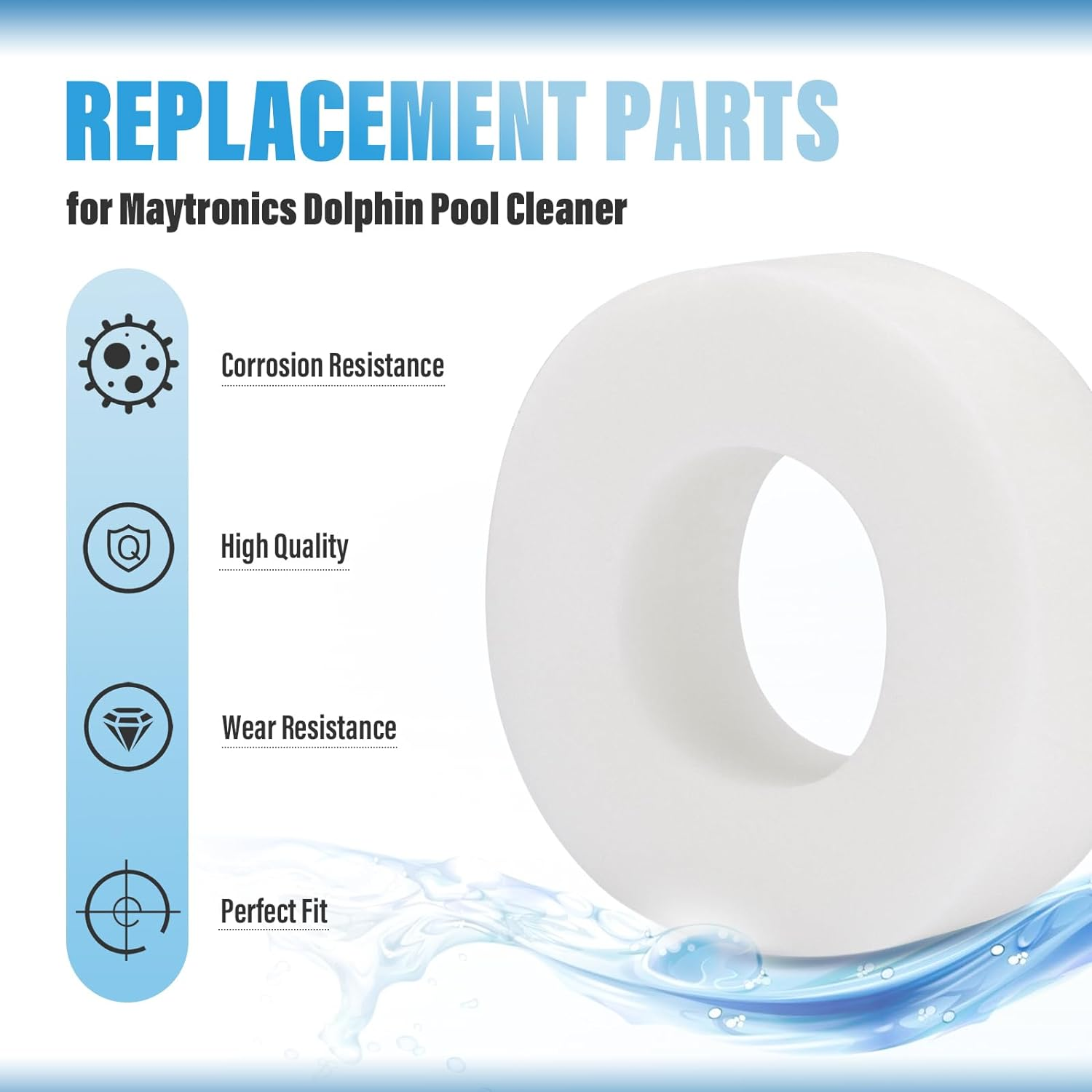 4 Pack Climbing Rings Replacement for Maytronics Dolphin Robotic Pool Cleaners, Compatible with Dolphin Nautilus CC plus M200 M400 M500 DX3 DX4 DX6 Sigma Premier and More (Part Number 6101611-R4) image number 4