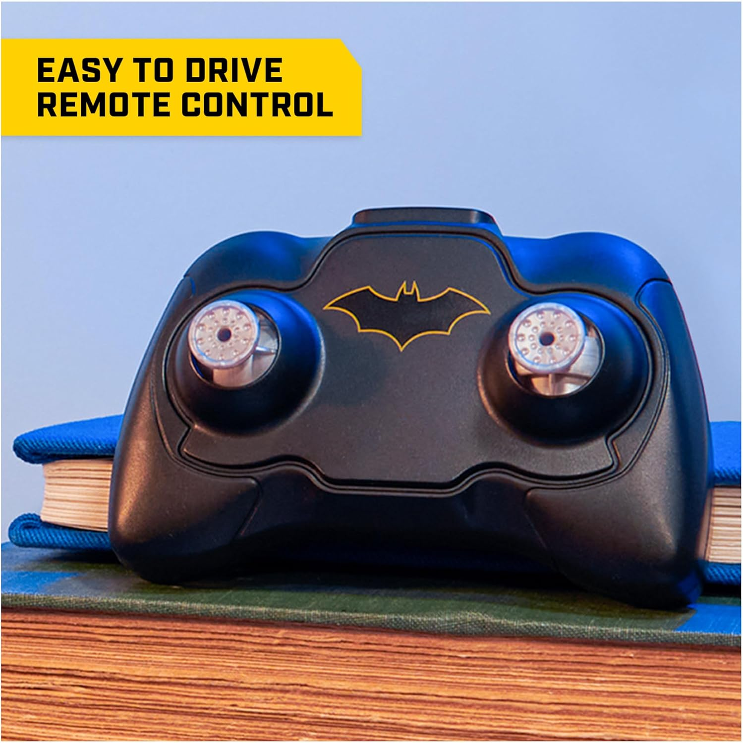 Batman DC Comics, Batmobile Remote Control Car, Easy to Drive with 4-Inch Batman Figure, Kids Toys for Boys and Girls Ages 4 and Up image number 2