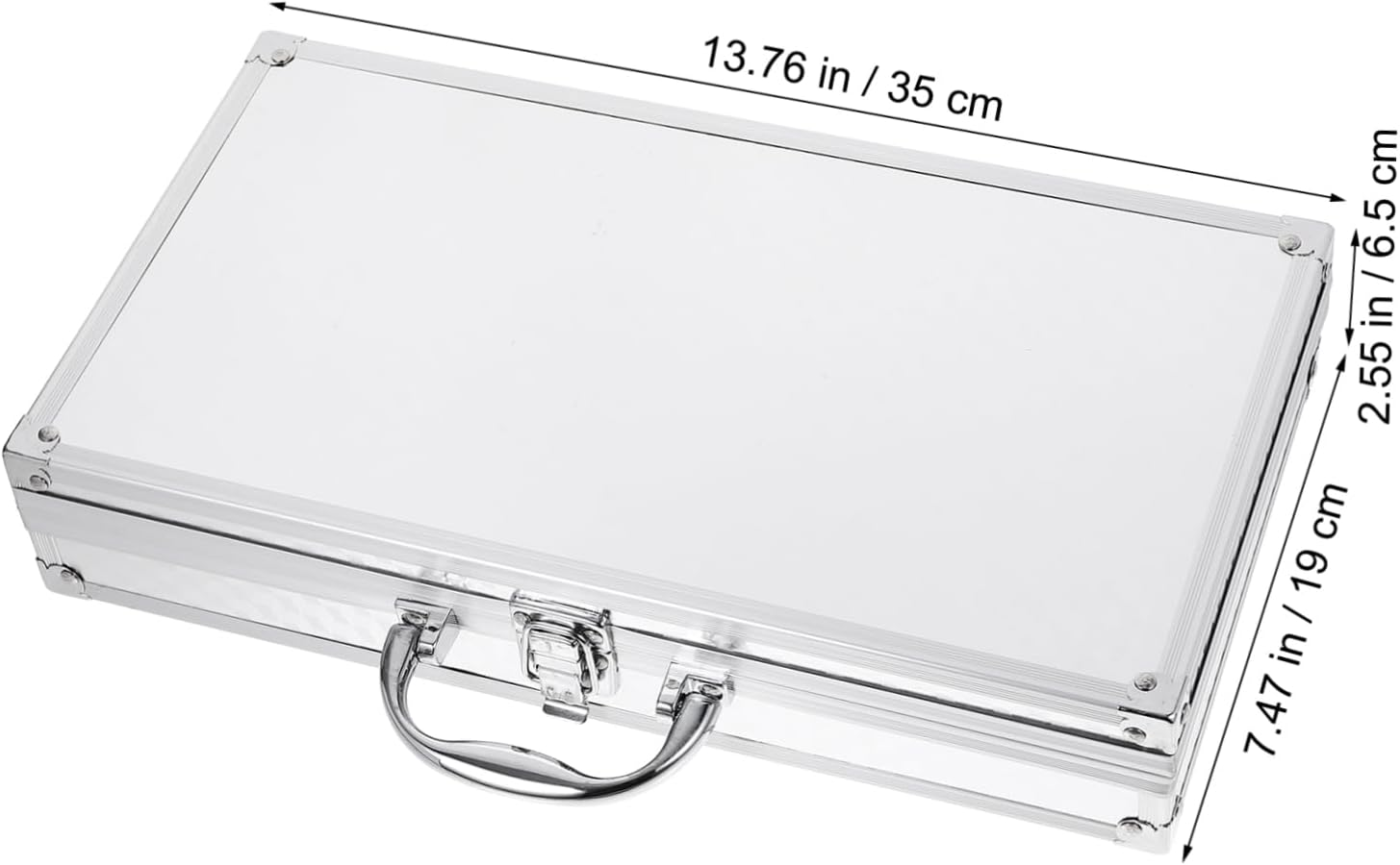 Generic Portable Aluminum Alloy Tool Box Shockproof Carrying Case Handle Small Size for Instruments and Dj Gear Storage Sturdy Metal Briefcase for Travel and Organization image number 3