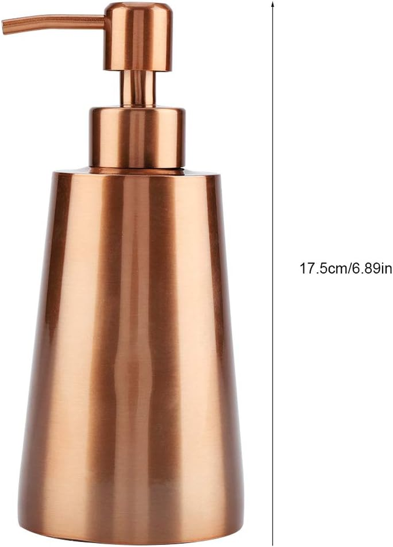 Premium 304 Stainless Steel Pump Dispenser, Modern, Stylish Sink Liquid Lotion Storage Holder Bottle with Sanding Surface, for Kitchen Bathroom, Ideal for Home Hotel Restaurant image number 4