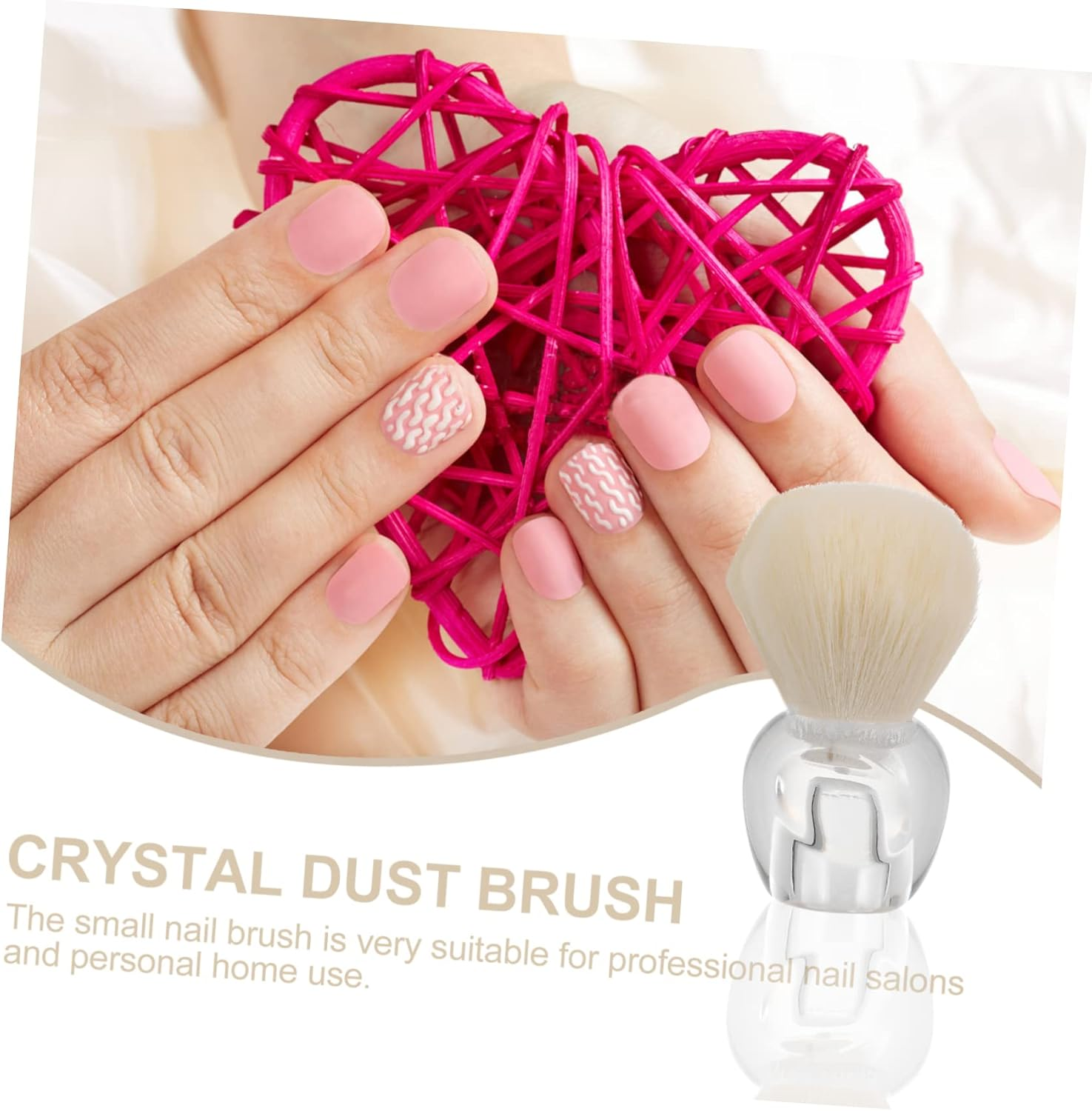 MUSISALY Nail Dust Cleaning Brush for Manicure Nail Scrub Brush 1 Piece Effective Dust Removal Tool image number 1