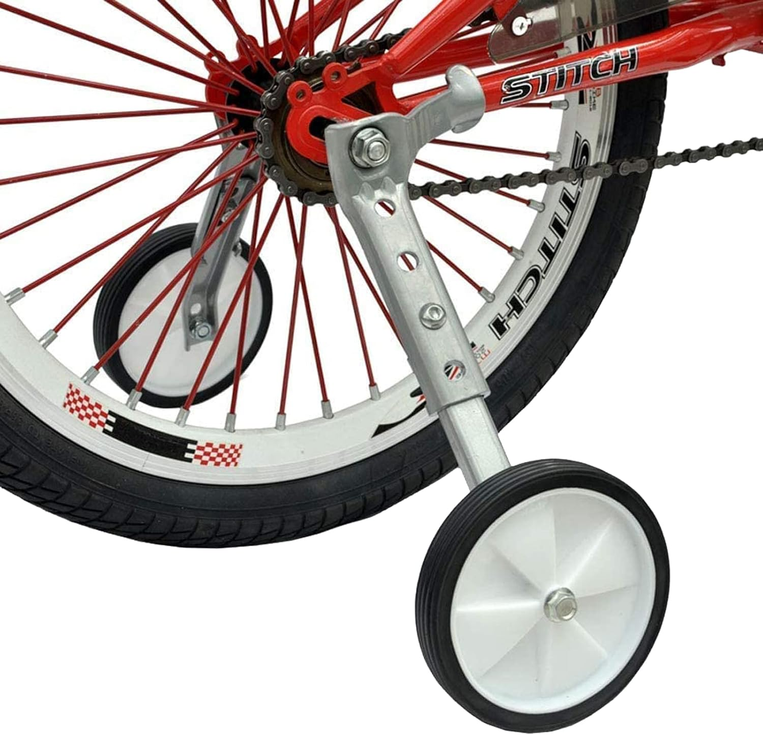 HOMEE Bicycle Training Wheels, Variable Speed Kids Bicycle Stabilizers Mounted Kit, Fit for 18 20 22 Inch Bikes (1Pair） image number 1