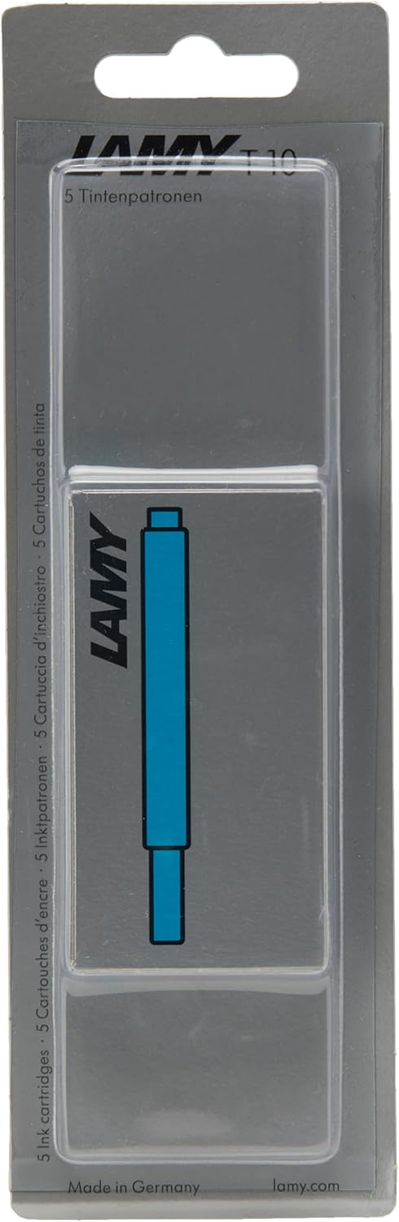 LAMY - T10 Fountain Pen Ink Cartridges - Pack of 5 - Hangsell - Turquoise
