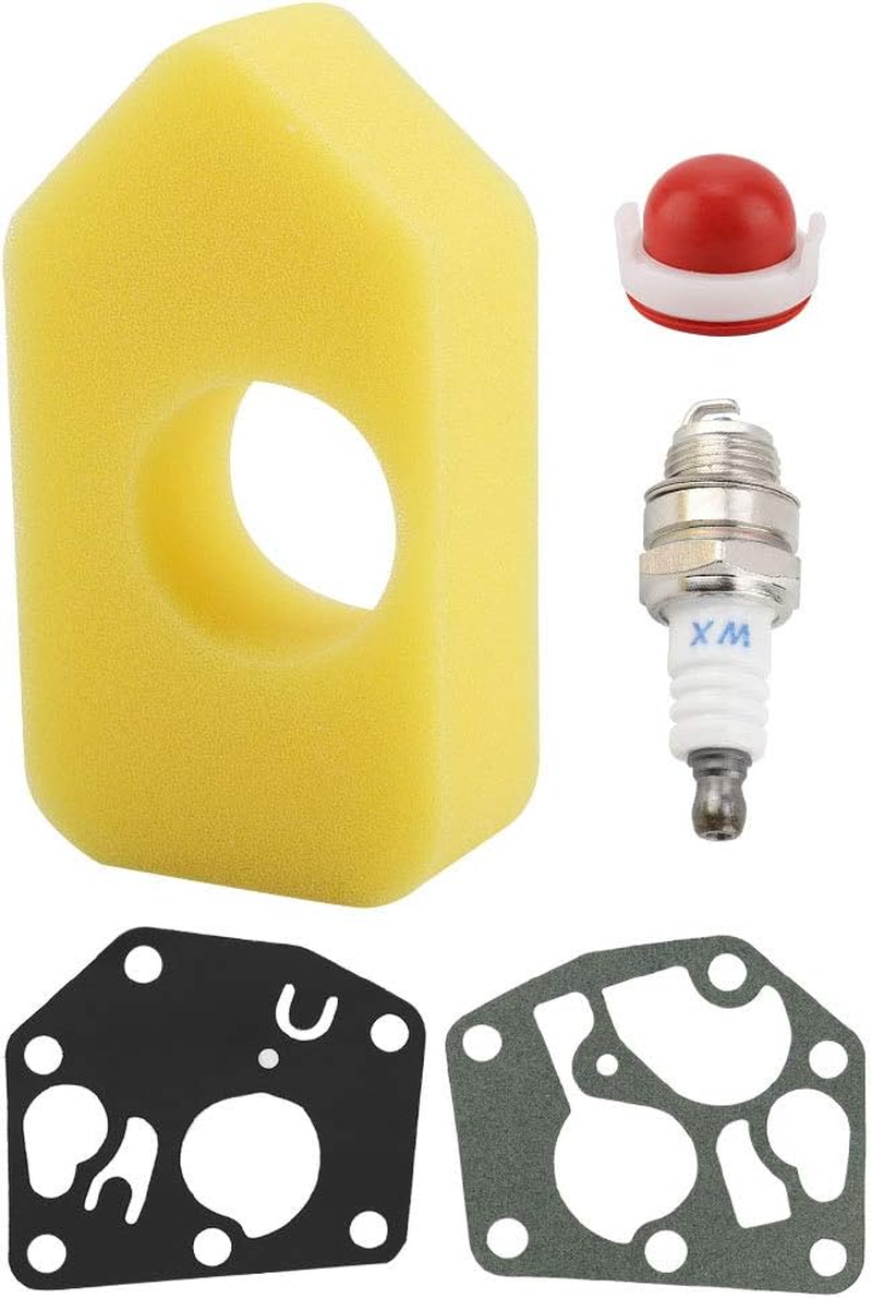 Air Filter Spark Plug Gasket Set, Air Filter Spark Plug Gasket Set for Briggs & Stratton 795083 698369 694394 Lawn Mower Accessories Parts Air Filter Set image number 5