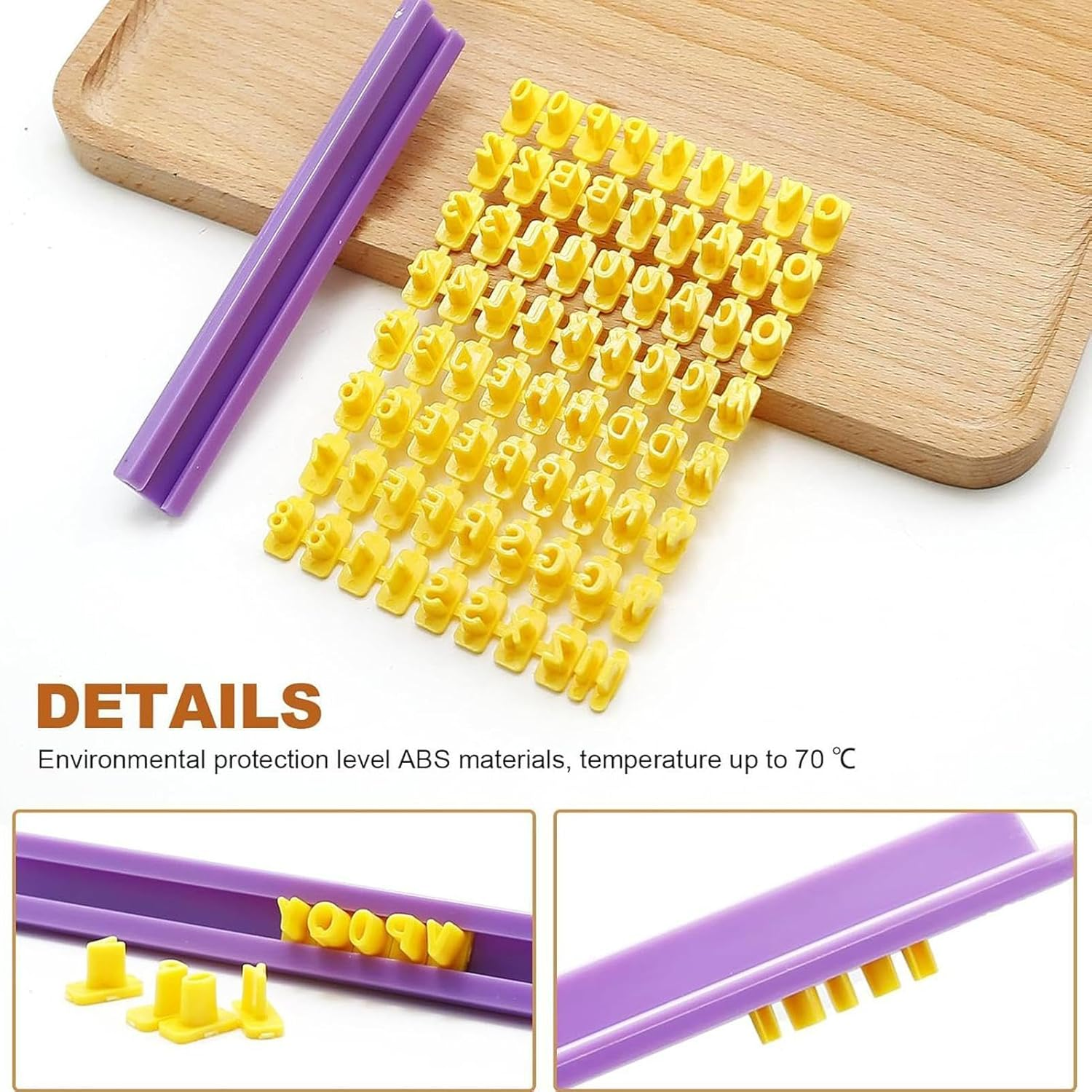 Letter Numbers Molds, Alphabet Cutters, 172 Pcs/Set Christmas Cookie Cutters Baking Molds, Creative Cookie Press, Funny Cookie Cutters for Fruit, Cookies, V image number 1