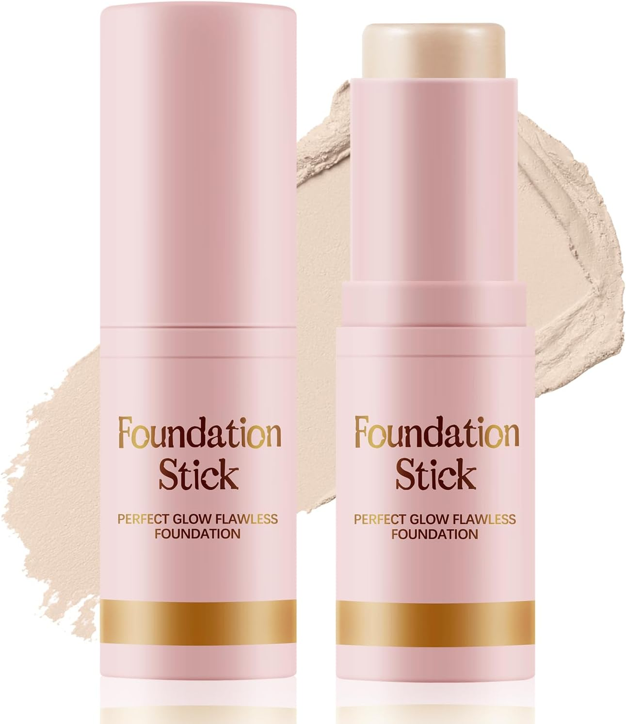 Apooliy Matte Foundation Stick,Long Wear Multi-Use Face Makeup and Contour Stick for Natural,Lightweight,Waterproof