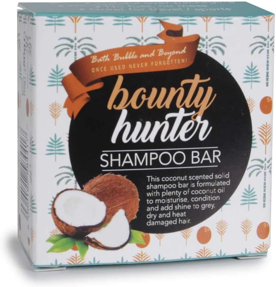 Bounty Hunter - White Coconut Grey Dry Damaged Hair Shampoo Bar Gift Boxed 50G