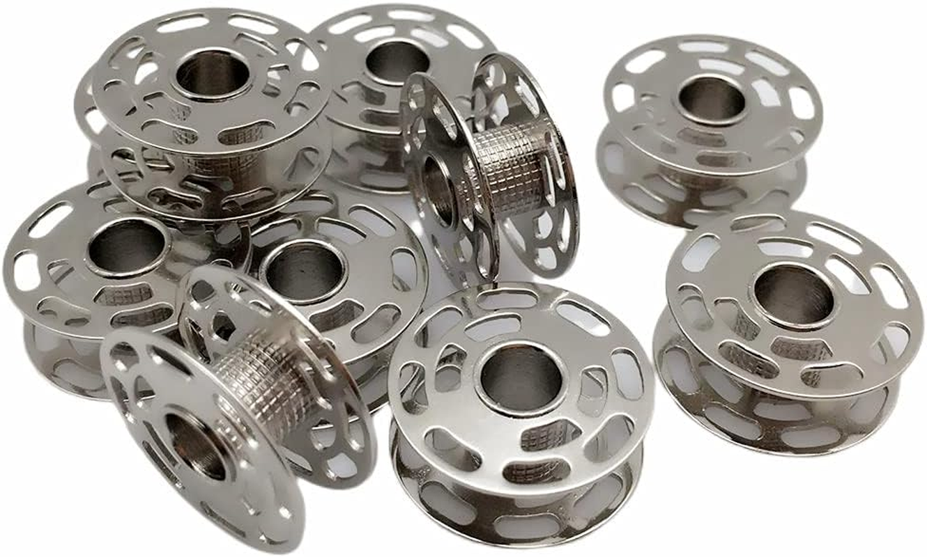 FQTANJU 10 Pieces Bobbins, Part Number # 0060265000QW - BERNINA 180 185 190 200 435 450 640 730E 1000 1630, 10 Pieces image number 4