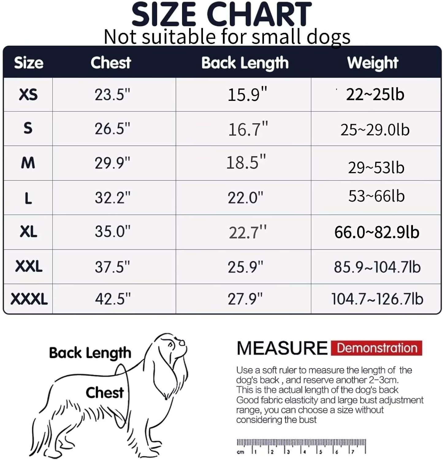 Xqpetlihai Christmas Dog Clothes Dog Onesie Surgery Recovery Suit Dog Pajamas for Large and Medium Dog (S,CH) image number 1