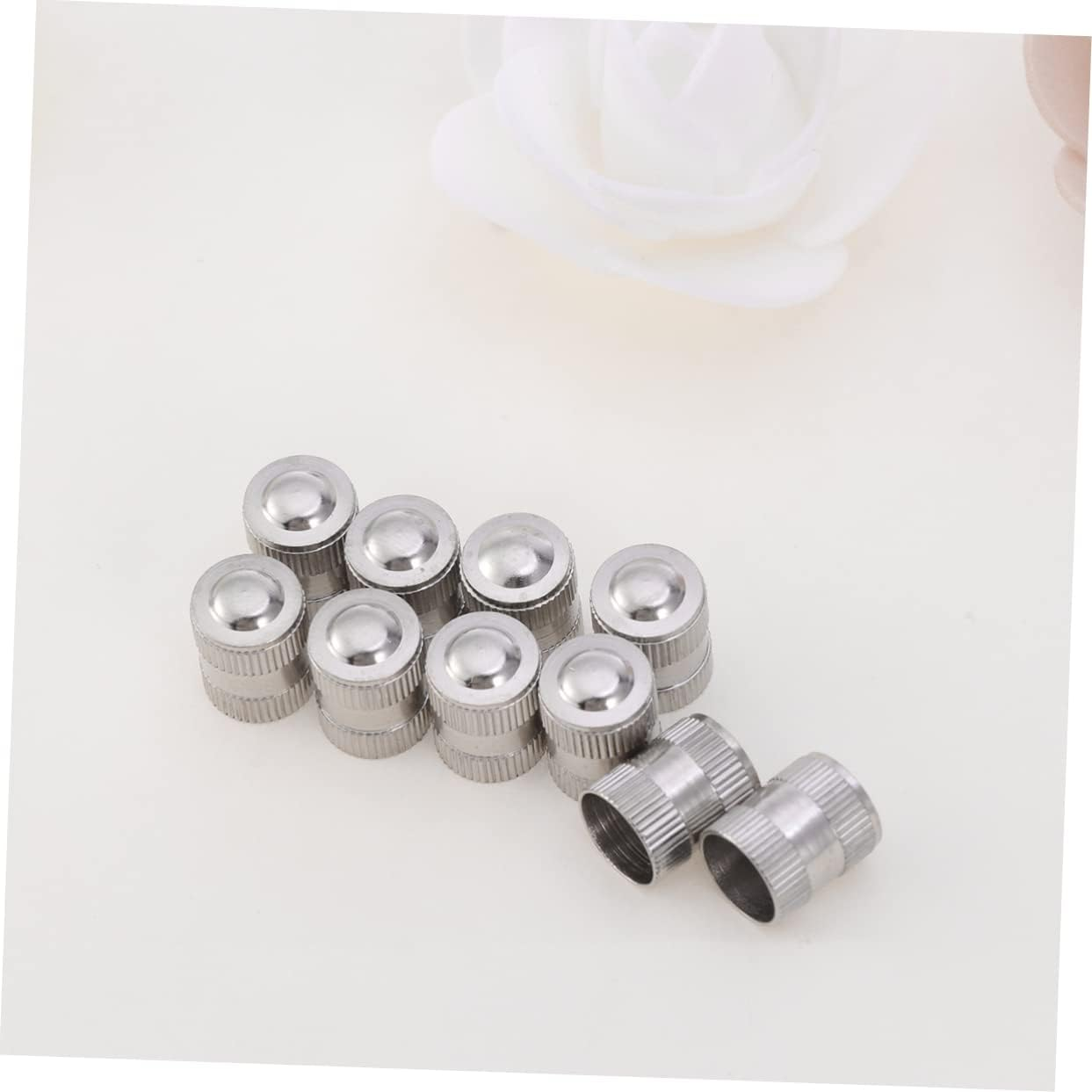 WHAMVOX 20Pcs Car Auto Bicycle Tire Valve Stem Caps Hat Cover for Wheels Tyre Stem image number 3