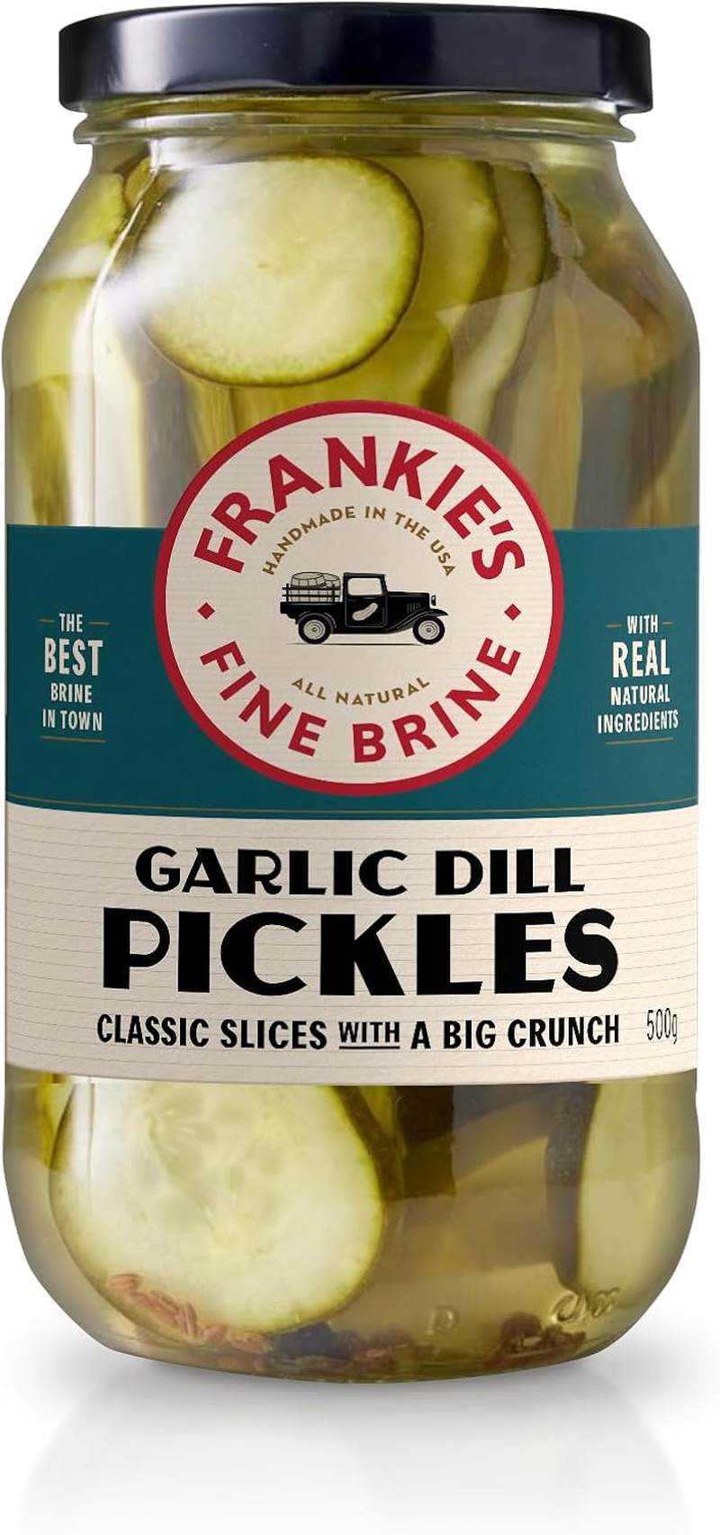 Frankie'S Fine Brine - 3 Pack Spicy Classic Pickles Set - Spicy Garlic, Sweet & Spicy Pickles & Garlic Dill - Assorted Pickle Variety Pack, 3 X 500G Jars image number 5