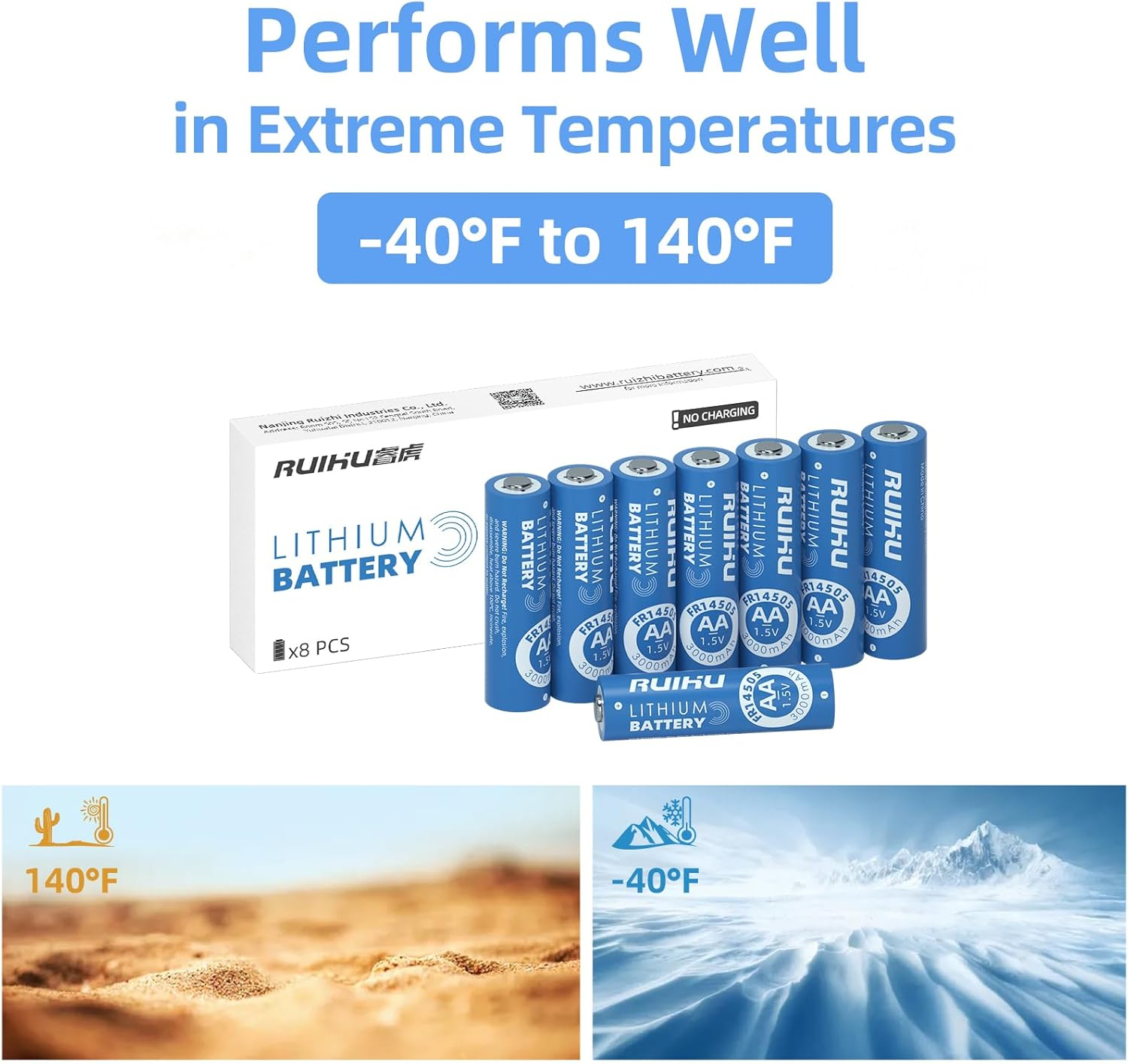AA Batteries 10 Pack Lithium Iron Double a Batteries,1.5V 3000Mah Longer Lasting AA Lithium Batteries for Blink Camera, Flashlight, Toys, Remote Control, Non-Rechargeable (Lithium AA - 10 Count) image number 6