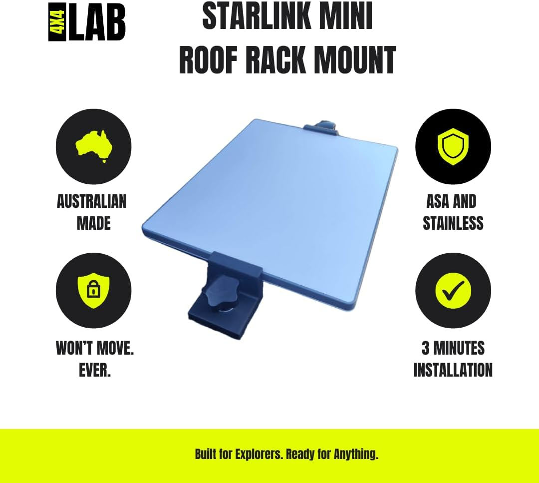 Starlink Mini Flat Roof Rack Mount | 4X4 LAB Australian Made image number 6