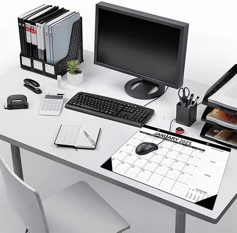 Desk Calendar,18-Month Desk/Wall Calendar, January 2025 to June 2026, 43 * 30CM, Thick Paper, Large Ruled Blocks,Perfect for To-Do List,Notes for Home School Office image number 6