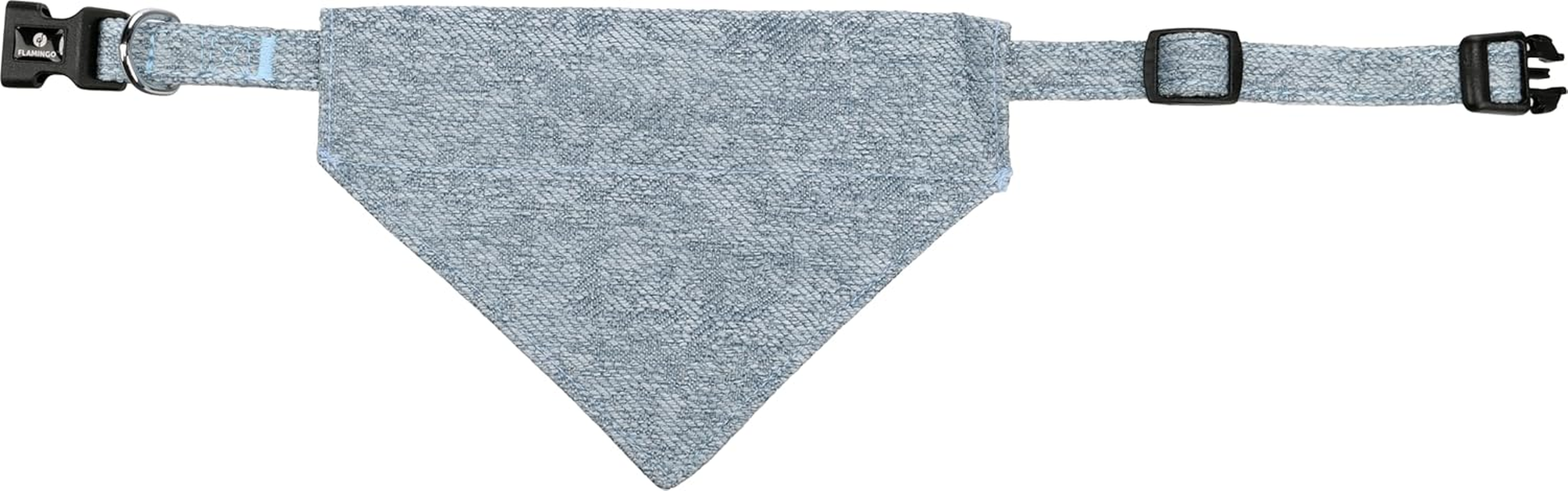 Flamingo Dog Collar with Bandana Nelson Blue S 30-45 Cm 15 Mm