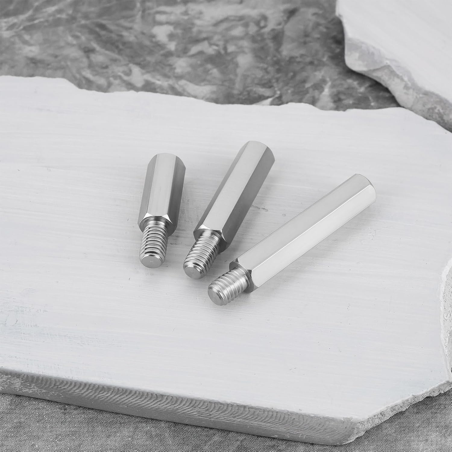 Emsea 10Pcs Single Head Stud Male-Female Hex Standoff Screws M6 10Mm 15Mm 20Mm 30Mm 40Mm Stainless Steel PCB Standoffs Screws for Computer Circuit Board image number 3