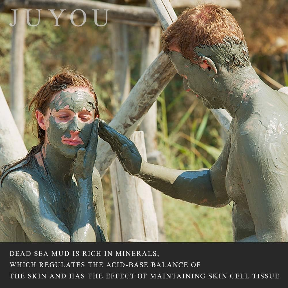 Mud Mask for Face and Body Nourishing, Deep Pore Cleansing, Acne and Blackheads Treatment, anti Aging and anti Wrinkle, Organic Natural Facial Mask for Smoother and Softer Skin More Flexible (8.8 Oz) image number 5