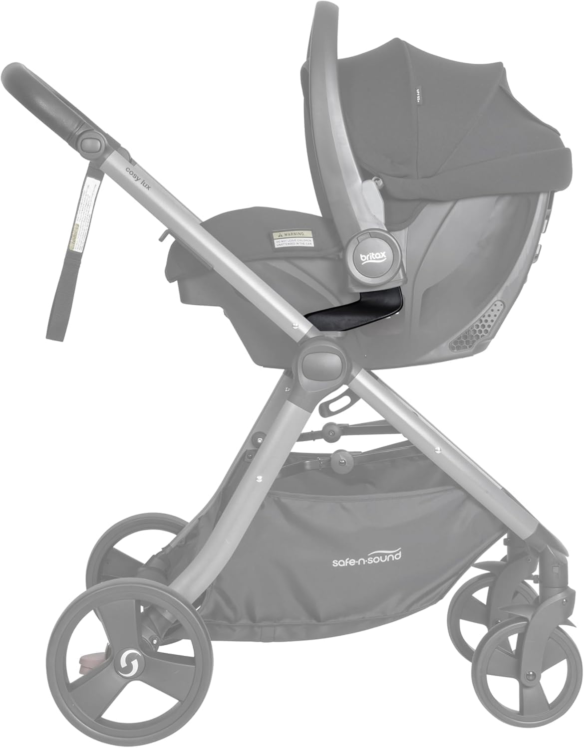 Britax One2 V2 Cosy Lux Click and Go Baby Capsule Adaptors, Compatible with the Britax B Pod Baby Capsules & Other Selected Brands, Easy Transitions from Car to Stroller, Travel System, (39727) image number 1