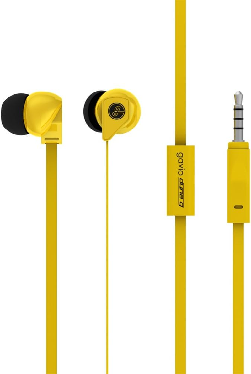 Gavio G25EE03601 [Iphone/Blackberry/Samsung Compatible Inner Earphones with Microphone] Flat Cable Black image number 5