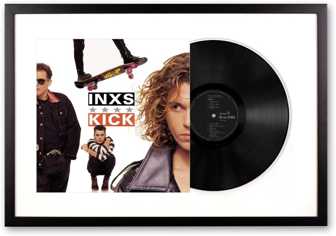 Vinyl Art INXS Kick Memorabilia Framed image number 1