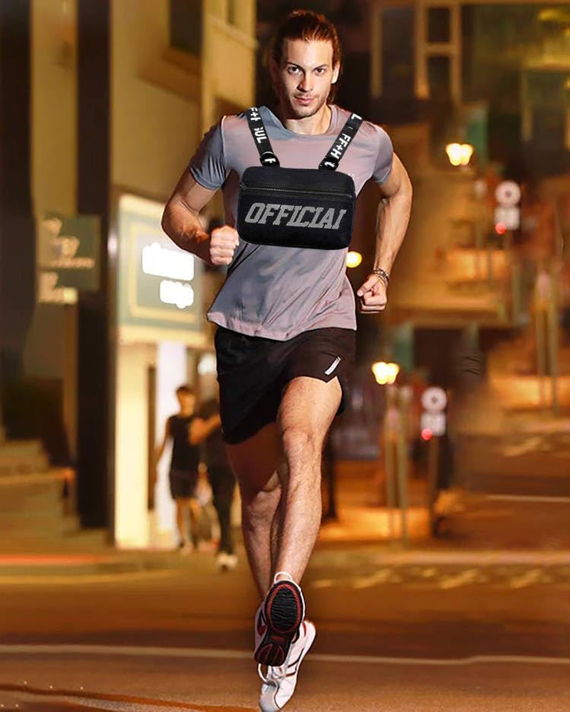 Armiya Universal Hands Free Chest Bag Utility Rig Walkie Talkie Harness Pocket Pack Radio Holster Holder for Men Women image number 3