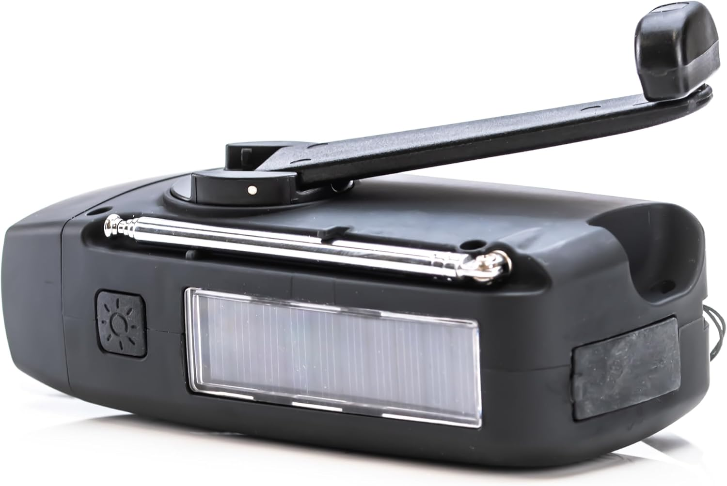 Status IONOS Multifunctional Portable Wind up Radio, FM/AM/WB, Solar and Hand Crank Powered, 3 LED Torch and USB Charging, 4.5Hr Playtime, Emergency and Outdoor Essential, Black, ALMERE1PKB6 image number 5