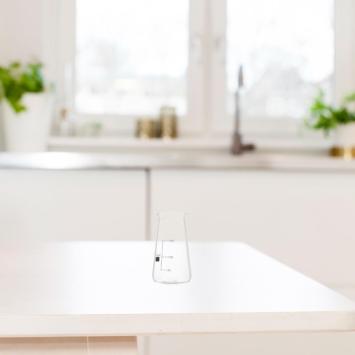 VICASKY Glass Milk Measuring Cup Small Capacity Coffee Dispenser Creamer Container with Scale for Espresso Use image number 2