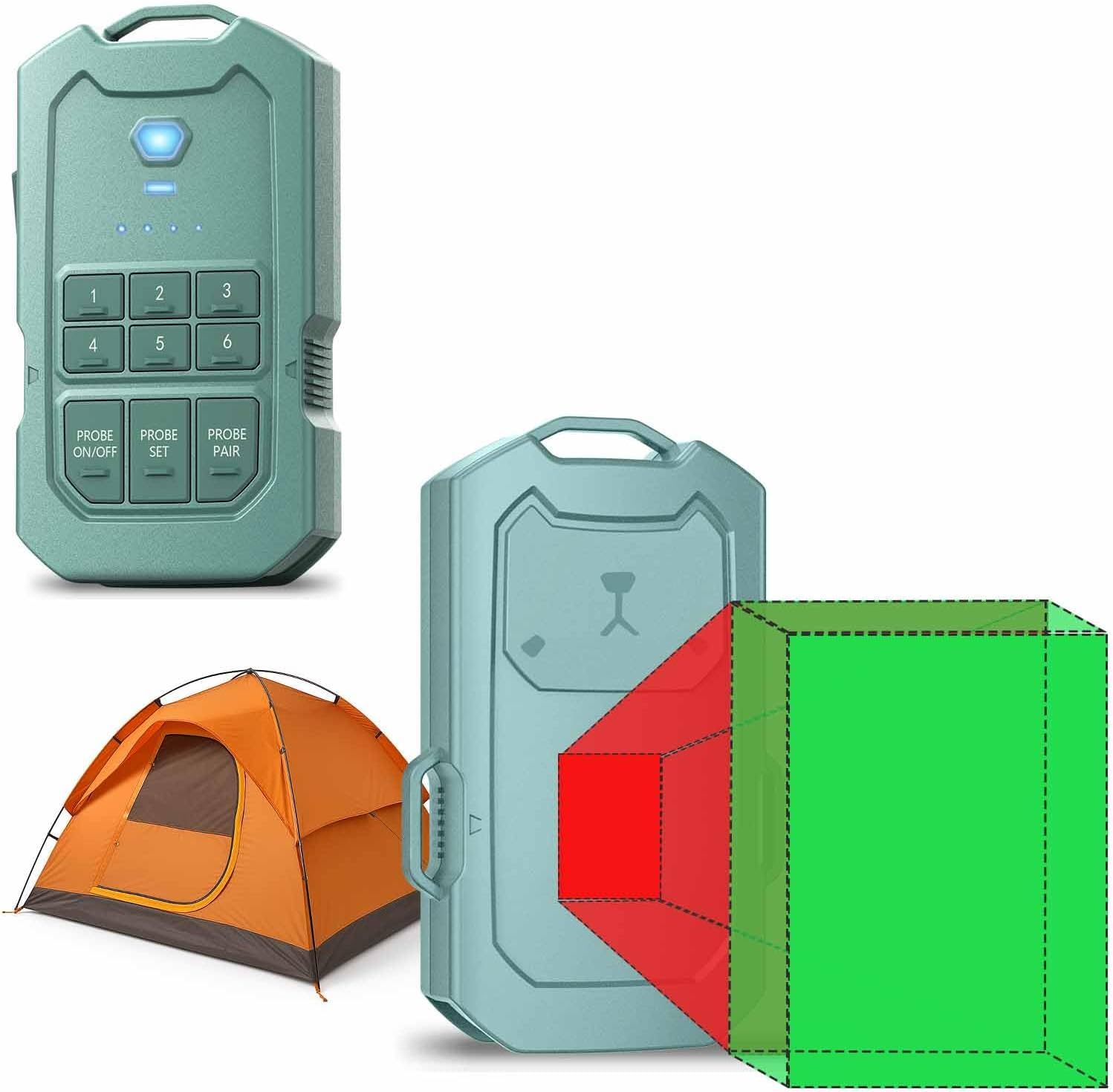 Wireless Radar Security System for Camping, RV, and Home &ndash; 1/2 Mile Motion Detection, Driveway Alarm, Rechargeable Battery, IP65 Waterproof, Outdoor Survival Gear Essentials image number 3