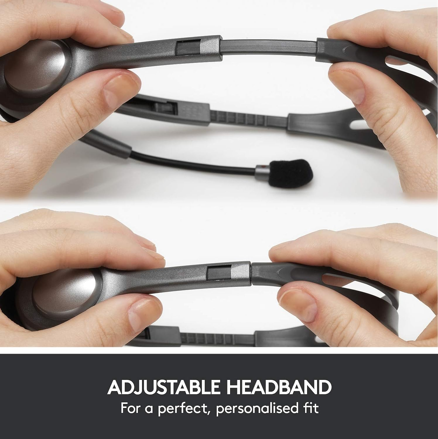 Logitech H111 Wired Headset, Stereo Headphones with Noise-Cancelling Microphone, 3.5 Mm Audio Jack, Pc/Mac/Laptop/Smartphone/Tablet - Black image number 5