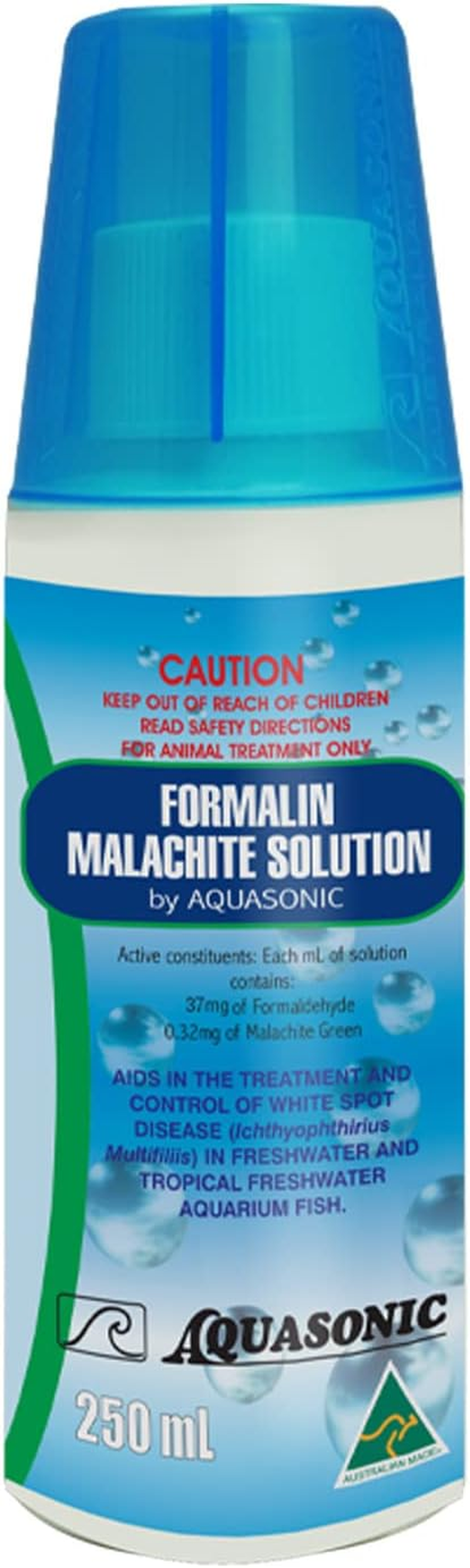 Aquasonic Formalin Malachite Solution Whitespot Treatment 250 Ml