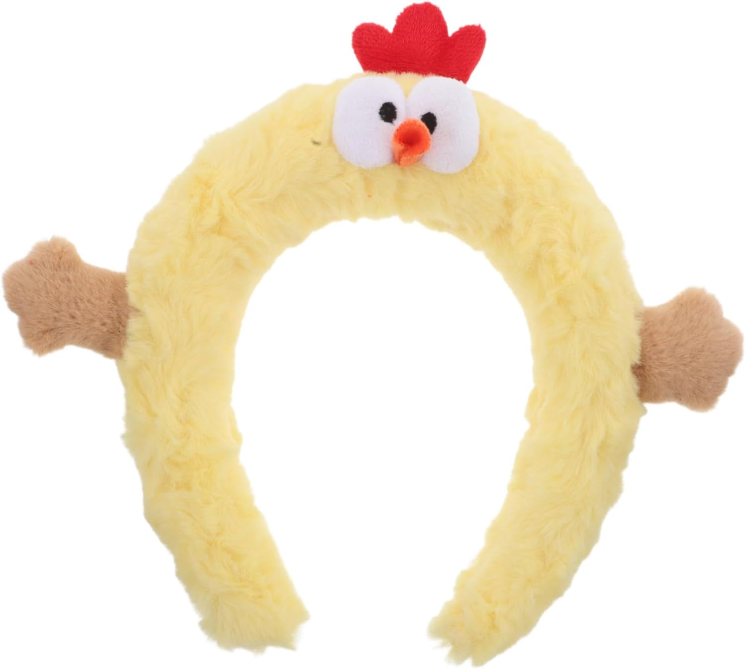 Minkissy Cute Plush Chicken Spa Headband for Women and Soft Elastic Face Wash Accessory for Skincare Makeup Hair Management Adorable Cartoon Style for Daily Use and Fun Photos image number 4