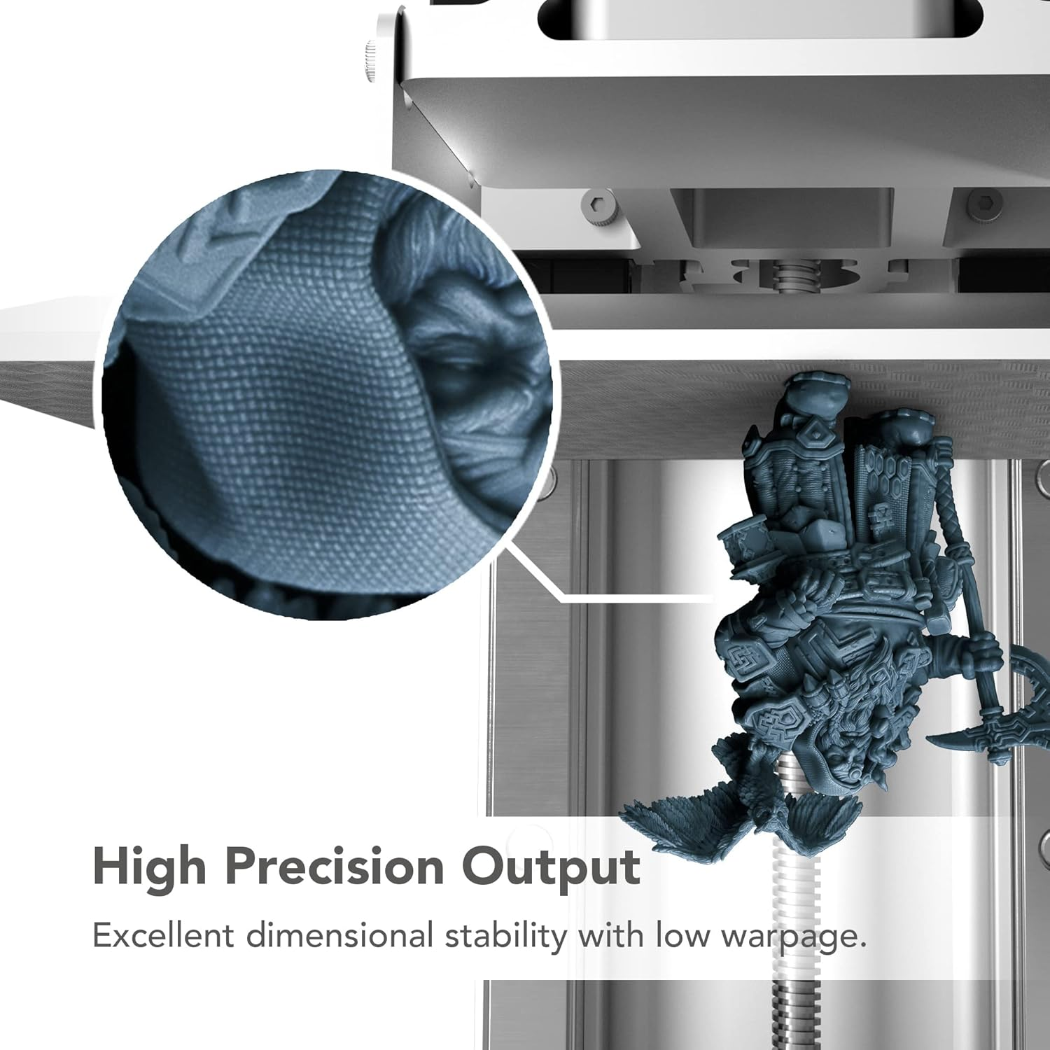 Phrozen Aqua Gray 8K 3D Printer Resin | Uv-Curing Resin for Most 405Nm LCD/DLP Printers | High Resolution, Wide Applications - Gray (1Kg) image number 1