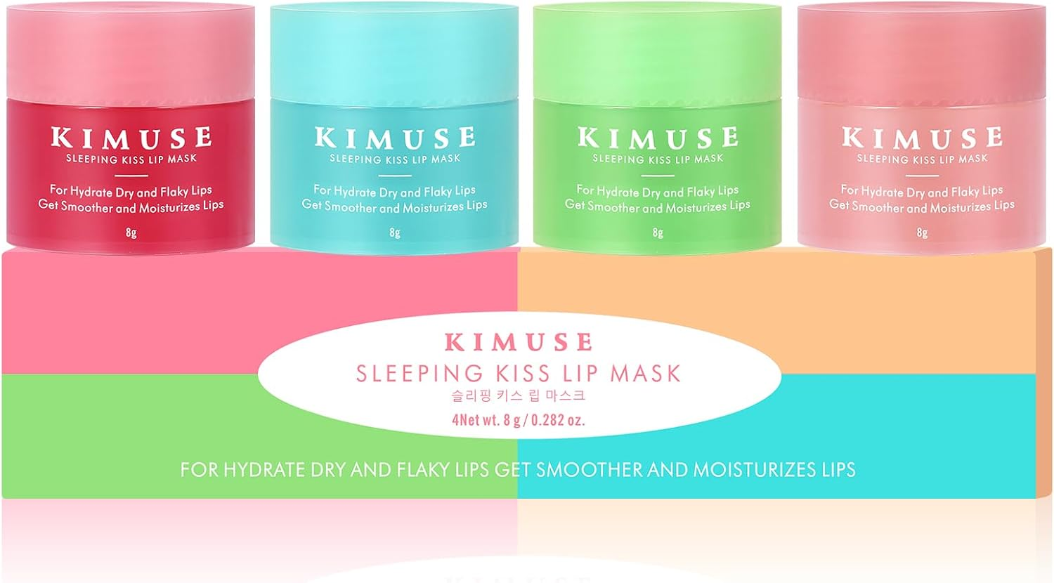 KIMUSE Lip Sleeping Mask Set, Overnight Treatment Lip Care Products, Moisturize & Nourish, Hydration Cracked Dry Lips image number 6