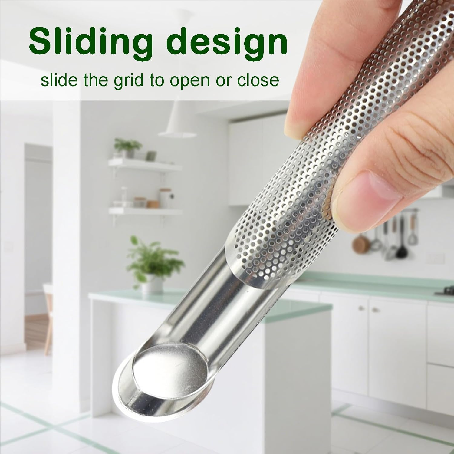 2 Pack Tea Infusers, Stainless Steel Long Handle Tea Strainer for Loose Tea,Suitable for Home,Business Trip, Travel, Picnic image number 5