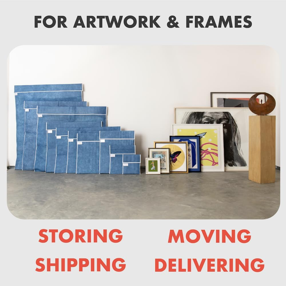ARTPAKK Art Bags A4 (AP01-35 X 40Cm) - Strong &bull; Shock-Absorbent &bull; Reusable &bull; Non-Toxic &bull; Waterproof &bull; Acid-Free Lining - Long-Term Art Storage + Shipping + Protection Solution