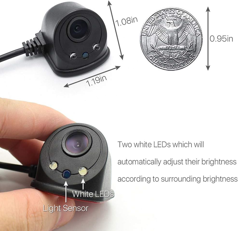 Polarlander 5V Car USB Wireless Wifi Blind Spot Front Rear Side View DVR Camera 1280 * 720 Wifi Car Camera for Iphone and Android by APP image number 4