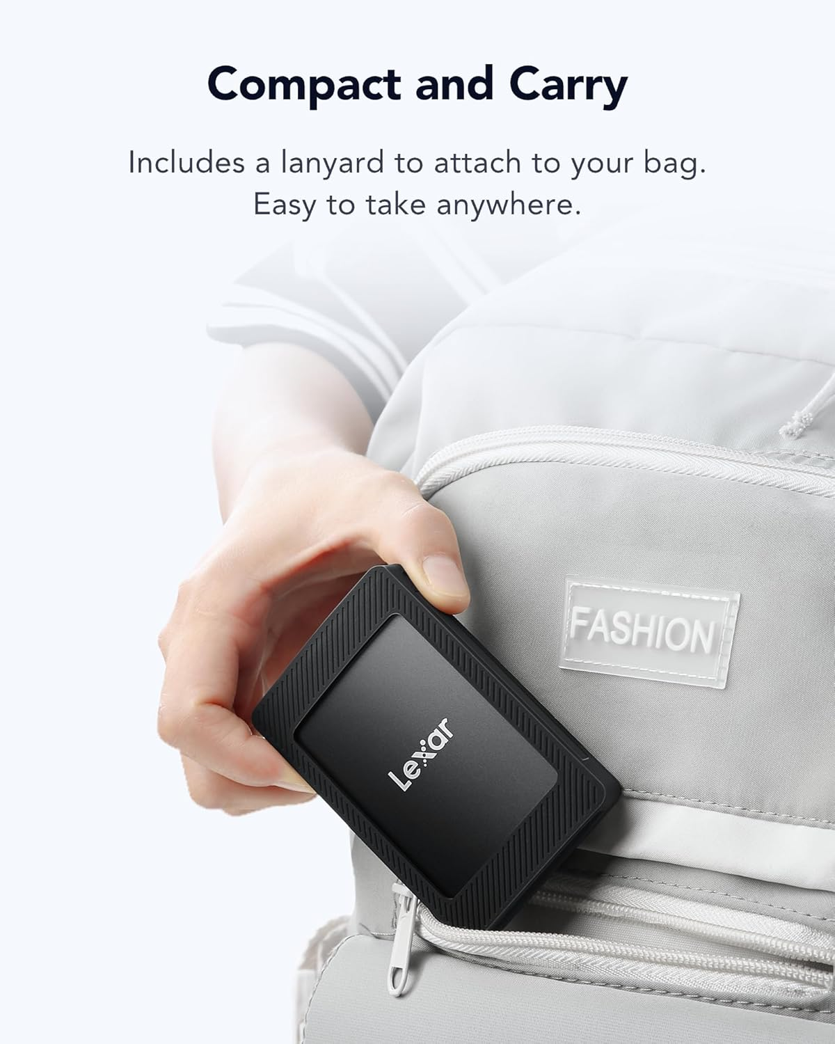 Lexar SL500M 1TB External SSD with Magnetic Set, USB 3.2 Gen2X2 Portable SSD, up to 2000Mb/S Read, Compact External Solid State Drive, Ultra Slim Compatible with Iphone 15 image number 3