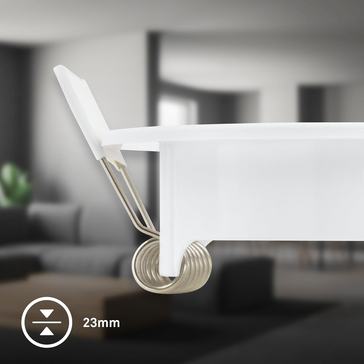 BRILONER - Set of 3 LED Recessed Spotlights 230V Flat, Swivellable, GU10, Max. 7W, LED, Ceiling Spotlights, Extra Flat, 8 X 2.2 Cm, White image number 1