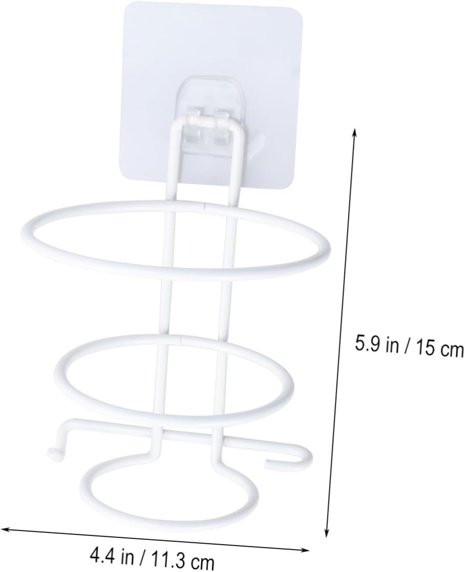 MERRYHAPY Sturdy Dryer and Straightener Holder Wall Mount Rack Storage for Bathroom image number 6