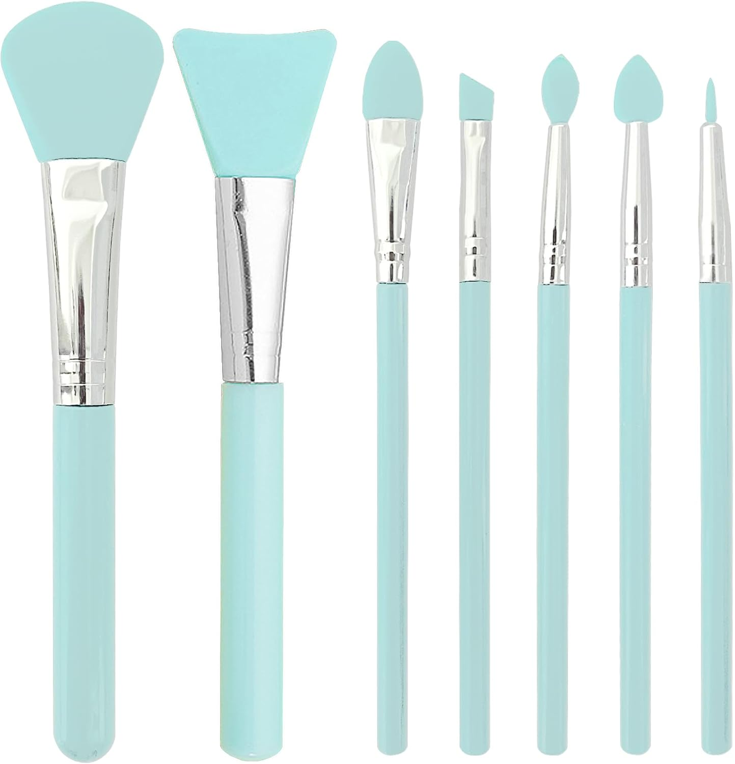 7 Pcs Silicone Brush Applicator Kit for Cream Makeup Products and UV Resin Epoxy Art Crafting image number 2