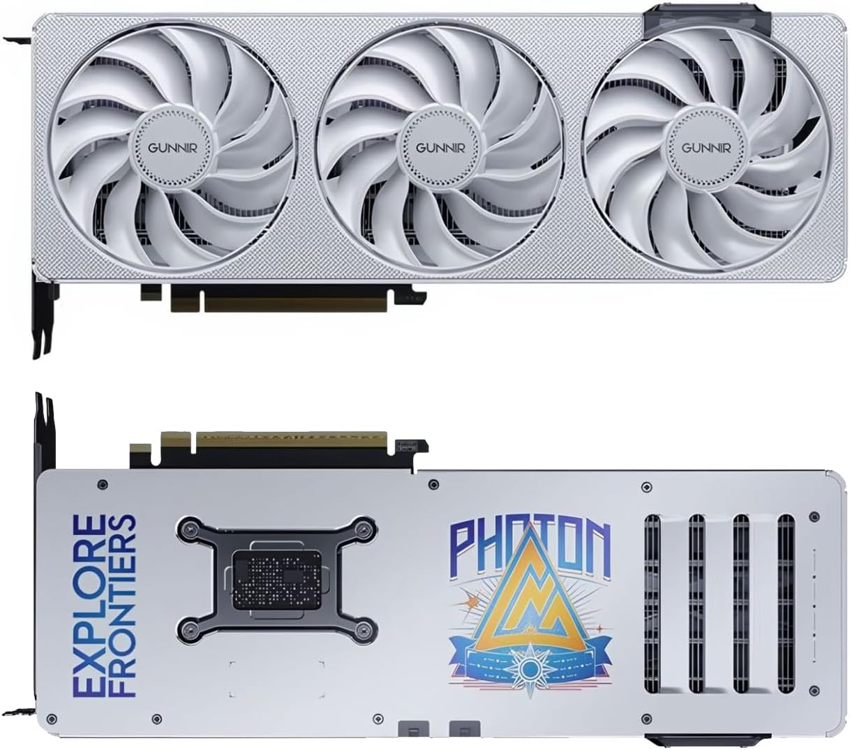 WEELIAO GUNNIR Intel Arc B580 Photon OC Video Card 12GB Black GDDR6 2850Mhz Triple Fan Graphics Card (192-Bit, Pci-Express 4.0 X8, One HDMI Three Displayports, Supports 4K) (B580 Photon White) image number 6
