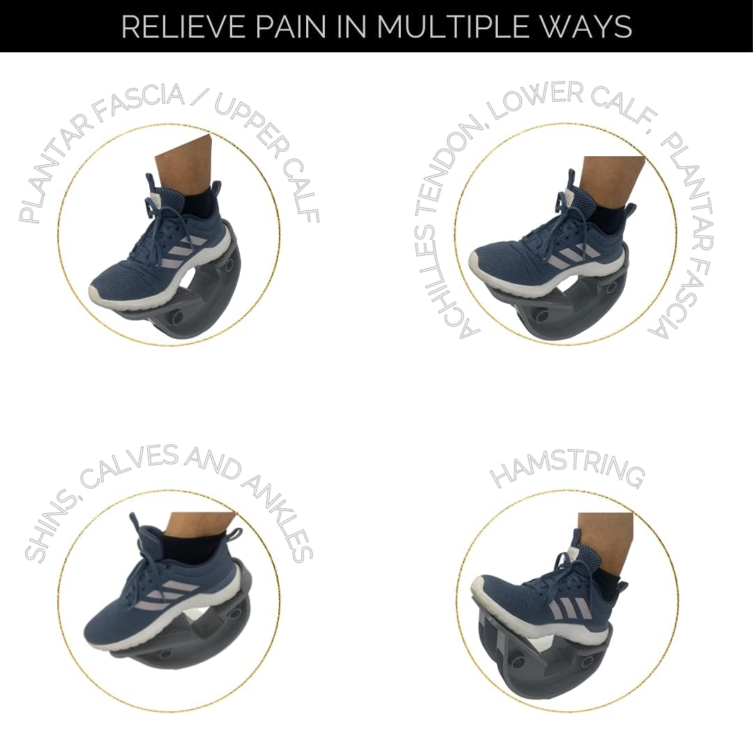 Foot Rocker for Plantar Fasciitis - Foot and Calf Stretching, Pain Relief for Achilles Tendonitis, Shin Splints, Increased Flexibility & Strength - Ankle Wedge Stretch Improves Flexibility image number 1