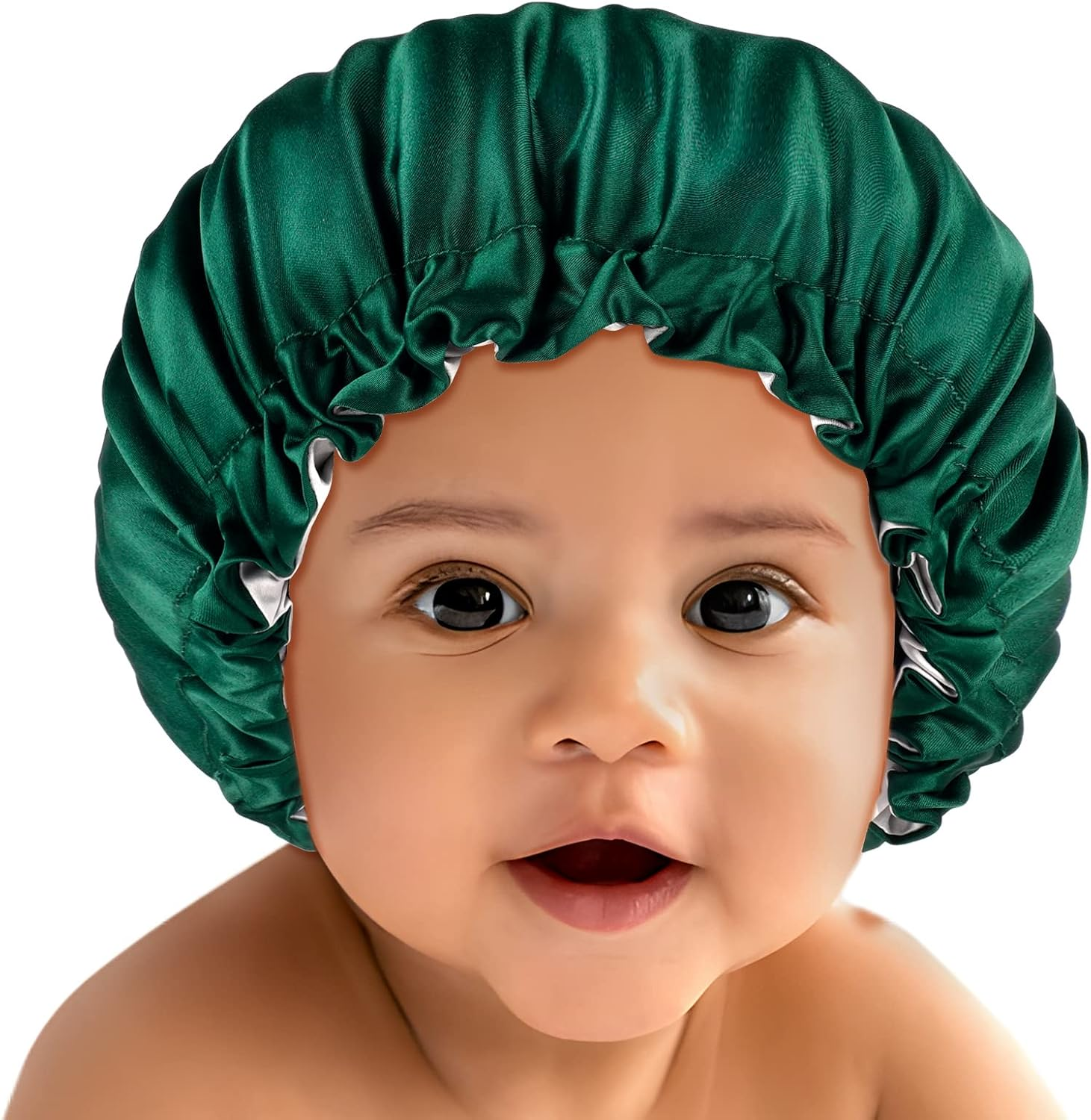 Fittia Small Bonnet for Men Sleeping: Reversible for Short Hair, Silky Satin Bonnet for No Frizzy Curls, Adjustable Non Slip