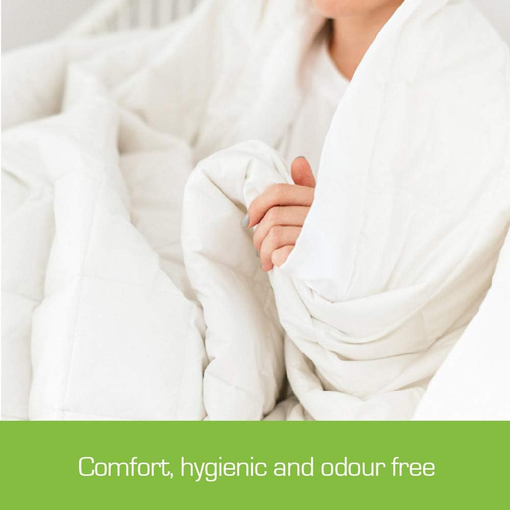 200GSM White Duck down Feather Summer Weight Quilt/Duvet/Blanket (King Single) image number 2