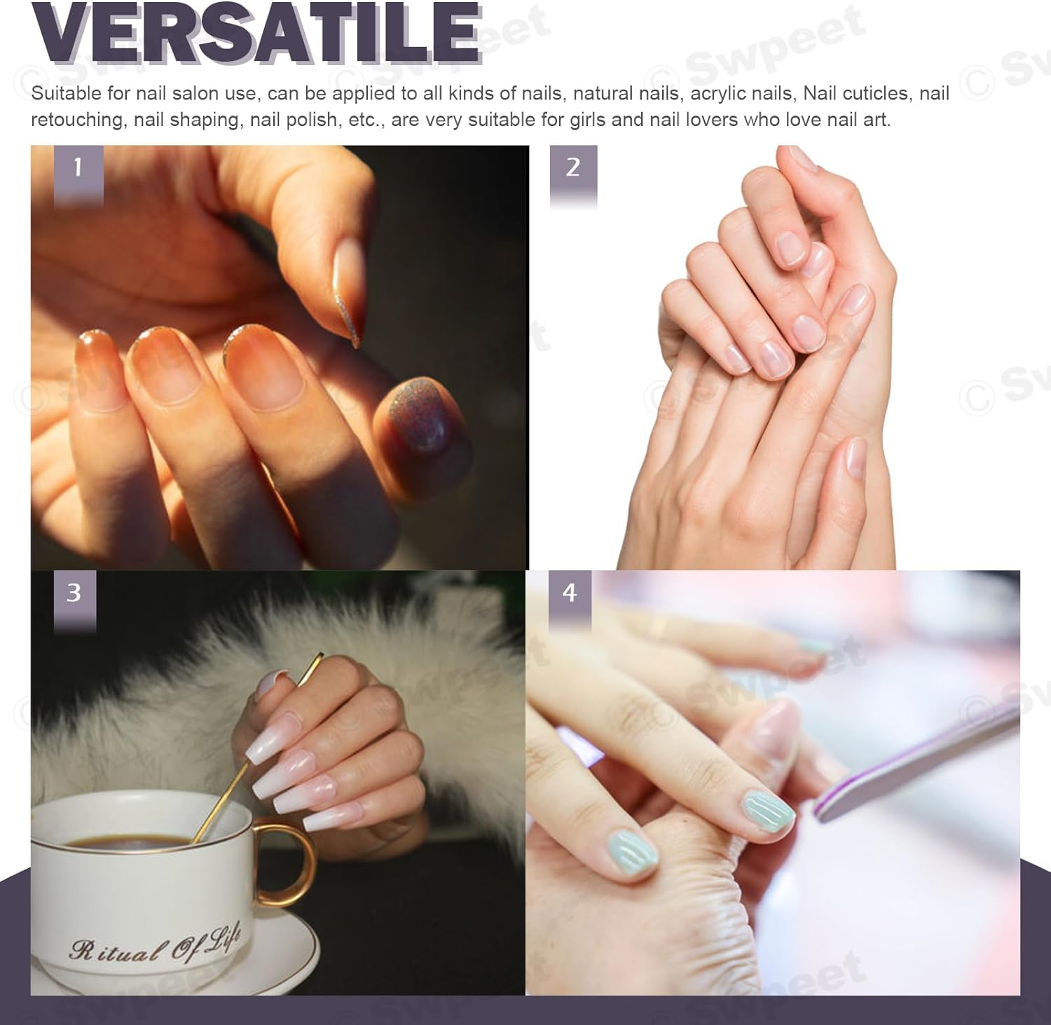 Swpeet 12Pcs Manicure Set, Nail Clippers Set, High Precisio Stainless Steel Nail Cutter Pedicure Kit Grooming Kit Manicure Fingernails, Toenails with Portable Stylish Case for Personal Care, Rose Gold